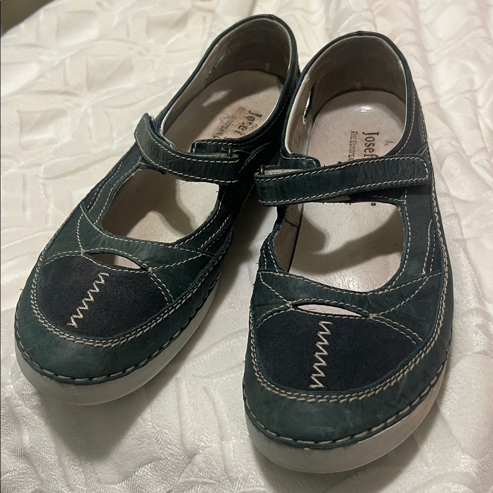 Two Tone Blue Josef Seibel Spirit of Nature Mary Janes